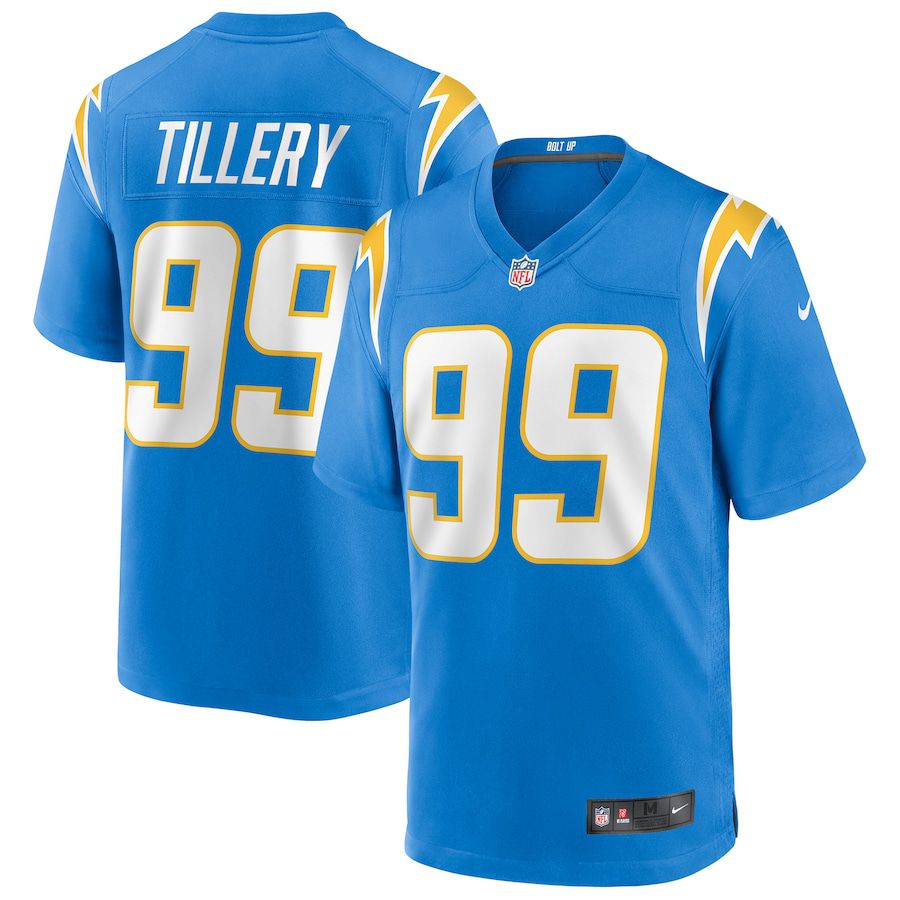 Men Los Angeles Chargers 99 Jerry Tillery Nike Powder Blue Game NFL Jersey